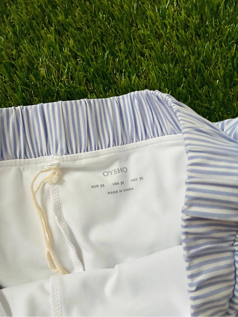 OYSHO Blue White Striped Tennis Skort – Built In Shorts – Size Medium - Picture 5 of 6